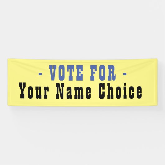 選挙候補者バナーの投票 横断幕 (横)