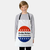 選挙労働者は民主主義のためにそれをする エプロン (着用した状態)