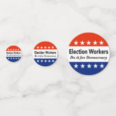 選挙労働者は民主主義のためにそれをする コンフェッティ (裏面)