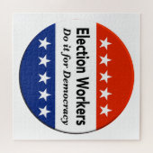 選挙労働者は民主主義のためにそれをする ジグソーパズル (横)