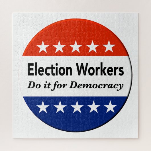 選挙労働者は民主主義のためにそれをする ジグソーパズル (縦)