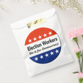 選挙労働者は民主主義のためにそれをする フェイバーバッグ (封をした状態)