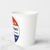 選挙労働者は民主主義のためにそれをする 紙コップ (左)