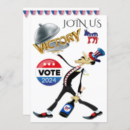 選挙勝利の民主党版の提供 招待状