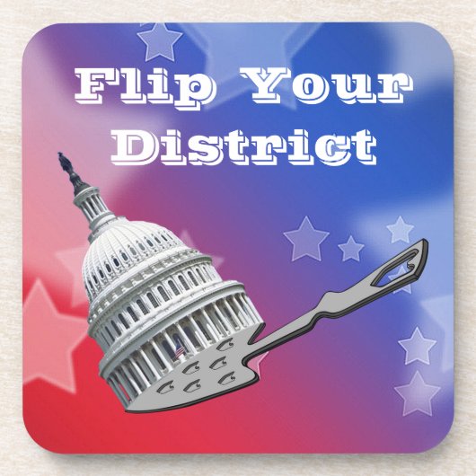 選挙区の投票を反転2026 コースター (正面)