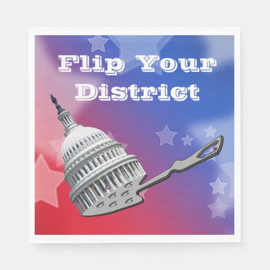 選挙区の投票を反転2026 スタンダードランチョンナプキン (正面)