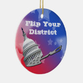 選挙区の投票を反転2026 セラミックオーナメント (右)