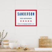 選挙名赤白青選挙 ポスター (キッチン)