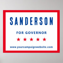 選挙名赤白青選挙 ポスター