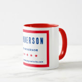 選挙名赤白青選挙 マグカップ (正面右)