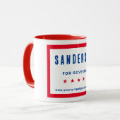 選挙名赤白青選挙 マグカップ (正面左)