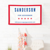 選挙名赤白青選挙 横断幕 (インサイチュ)