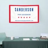 選挙名赤白青選挙 横断幕 (トレードショー)