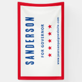 選挙名赤白青選挙 横断幕 (縦)