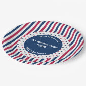 選挙夜パーティーお祝い2024 ペーパープレート (アングル)