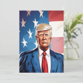 選挙大統領のお祝い 招待状 (スタンド正面)