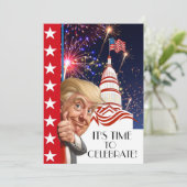 選挙大統領のお祝い 招待状 (スタンド正面)