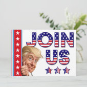 選挙大統領のお祝い 招待状 (スタンド正面)