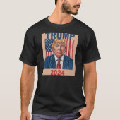 選挙大統領の2024年男女Tシャツ Tシャツ (正面)