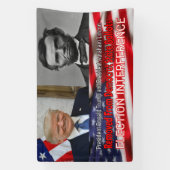 選挙干渉 横断幕 (縦)