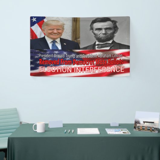 選挙干渉 横断幕 (トレードショー)