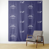 選挙年の投票チェックマークステップ繰り返し背景 タペストリー (インサイチュ)