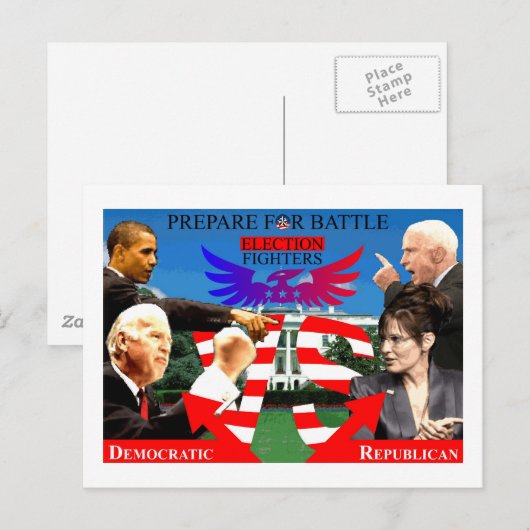 選挙戦だ！ ポストカード (正面/裏面)