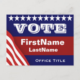 選挙戦カスタム争テンプレート ポストカード