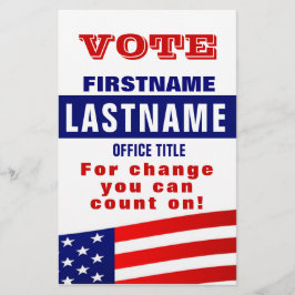 選挙戦カスタム政テンプレートチラシ チラシ