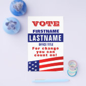 選挙戦カスタム政テンプレートチラシ チラシ (シングル)