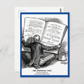 選挙投票と投票人気があるヴィンテージ漫画 ポストカード (正面/裏面)