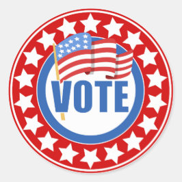 選挙投票ステッカー ラウンドシール
