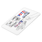 選挙投票ブロック塔の詳細が進行中 マグネット (左側)