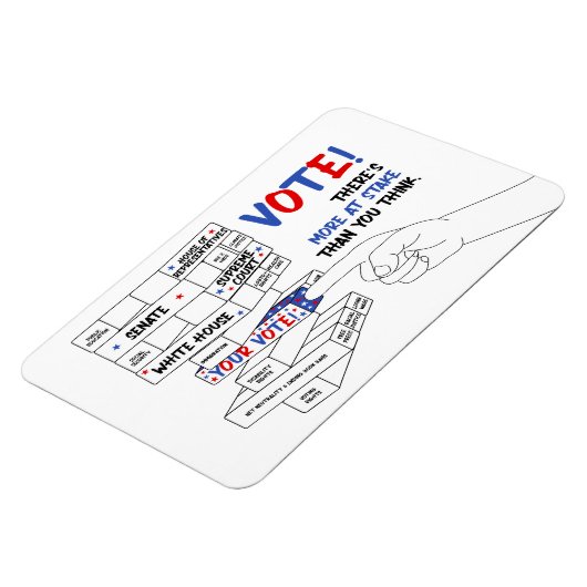 選挙投票ブロック塔の詳細が進行中 マグネット (左側)