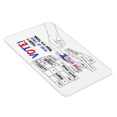 選挙投票ブロック塔の詳細が進行中 マグネット (右側)