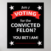 選挙投票大統領の議員をトランプする ポスター (正面)