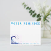 選挙投票者の注意喚起。ポストカード ポストカード (スタンド正面)