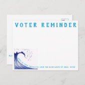 選挙投票者の注意喚起。ポストカード ポストカード (正面/裏面)