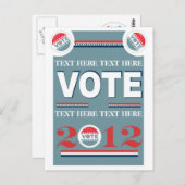 選挙投票 ポストカード (正面/裏面)