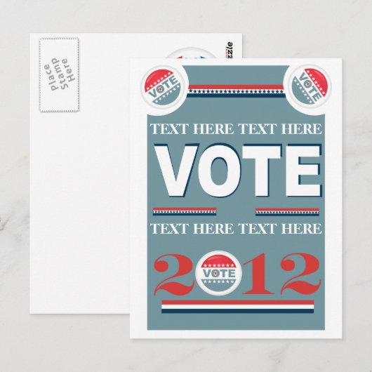選挙投票 ポストカード (正面/裏面)