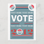 選挙投票 ポストカード (正面)