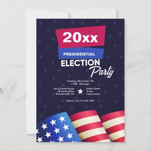 選挙招待状 招待状 (正面)