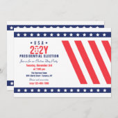 選挙日パーティー 招待状 (正面/裏面)