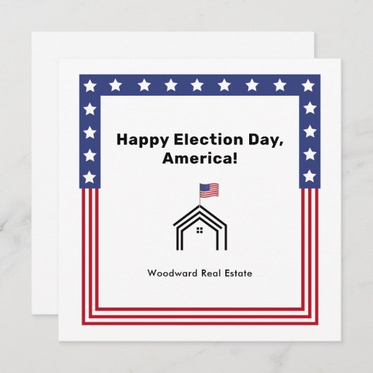 選挙日不動産仲介業者祝制民社会 (正面/裏面)