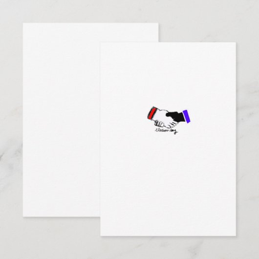 選挙日 サンキューカード (正面/裏面)