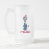 選挙民おもしろい別政治 フロストグラスビールジョッキ (左)