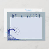 選挙注意喚起 – 投票者になれ! ポストカード (正面/裏面)