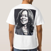 選挙熱！Kamala Harris Tシャツに投票 Tシャツ (裏面)
