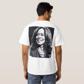 選挙熱！Kamala Harris Tシャツに投票 Tシャツ (裏面フル)