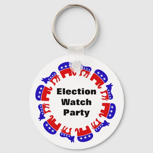 選挙監視パーティー キーホルダー (正面)